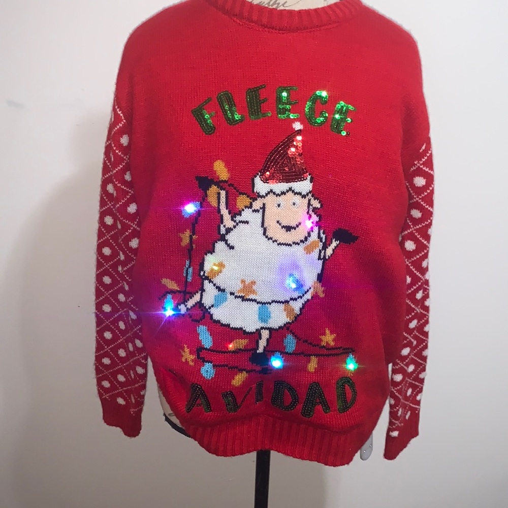 Festive Red Christmas Sweater
